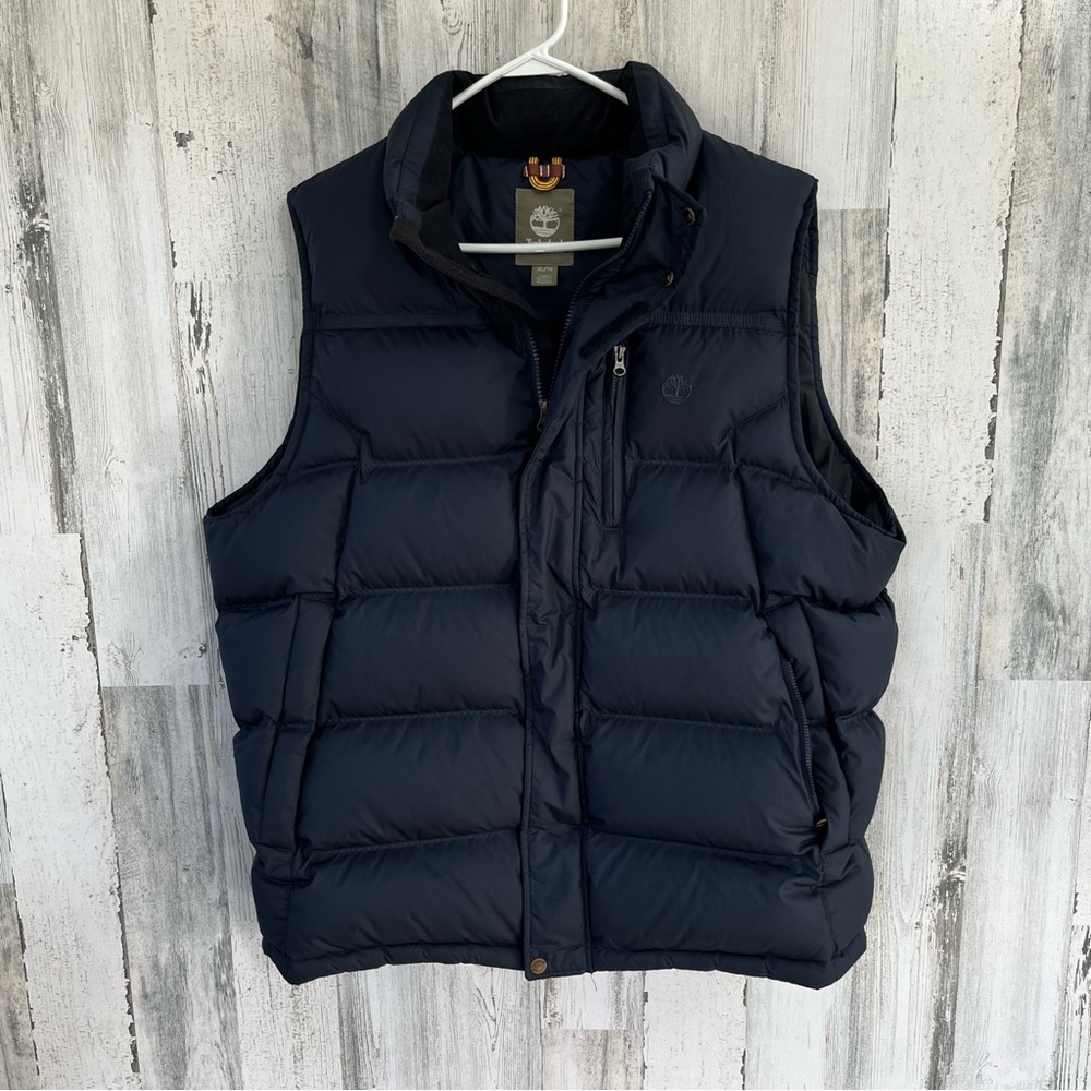 Timberland Earthkeepers Men’s Heavyweight Down Puffer Vest In Black Size XL